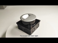 อลูมิเนียมภายนอก LED Step Light IP65 รอบ Cover ตาราง Sleeve หนังบันได