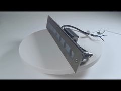 820462 ไฟ LED ฝังพื้นแบบเส้นตรง 12W DMX512 ฝาครอบด้านหน้าสแตนเลสสตีล แบบฝังพื้น