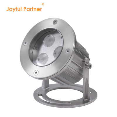 ไฟ LED ภายใต้น้ํา IP68 เหล็กไร้ขัด 316 3x2W สําหรับสระที่มีฐานติดตั้ง