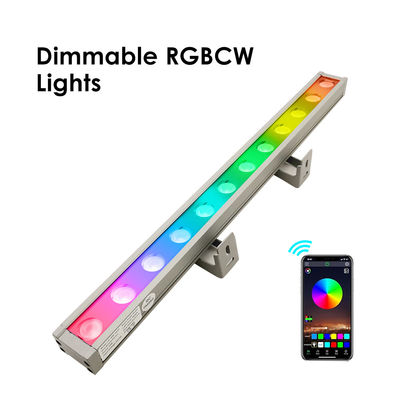 การติดตั้งง่าย ปรับข้อมือรีโมทคอนโทรลภายนอก LED แสงล้างผนัง พร้อมแสงอุตสาหกรรม