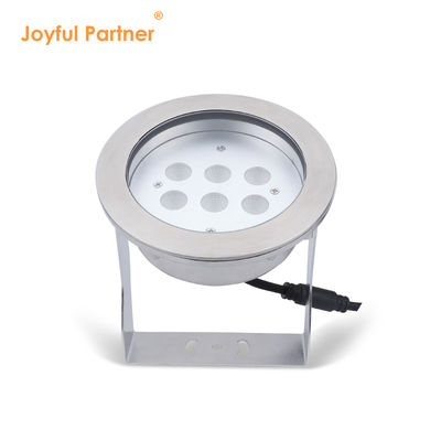 ไฟสโปต LED ภายใต้น้ํา สแตนเลส 316L 24W RGBW 4in1 IP68 กันน้ํา DC 24v ความสว่างสูง