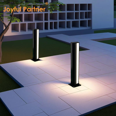 LED นอก Bollard Light Square Aluminium Powder Coating CREE LED AC100-265V L110 * W110 * H900mm IP65 การจัดอันดับสําหรับการใช้ในหญ้า