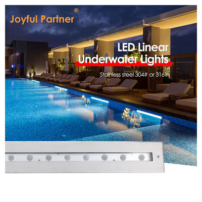 12W Led Underwater Light Linear สแตนเลส 628MM RGB DMX512 ความมืด DC24V