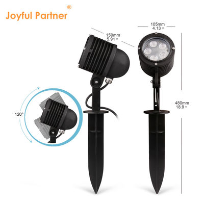 ปรับมุม LED สวนจุดแสง 2700k - 6500k IP65 กลางแจ้งต้นไม้แสงโปรเจคเตอร์