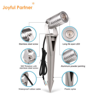 LED Spike 1w 2w 3w แสงสโปตสวนกลางแจ้ง สวนแสงภูมิทัศน์สําหรับหญ้าไม้