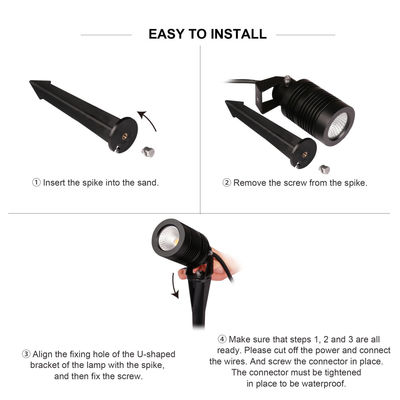 IP66 LED สวน Spot Light กันน้ํา สวน Spike Light กลางแจ้ง LED ลูกไฟ