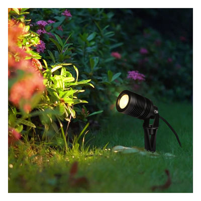 10W สีขาวอบอุ่นกลางแจ้ง สวนจุดแสง สวนทาง LED สปิกแสง
