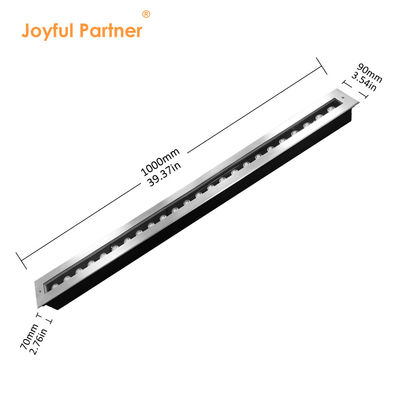 24W DC 24V LED แสงใต้ดิน กันน้ําฝัง หลังค้าง หลังค้าง