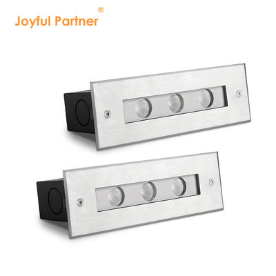 หลอดไฟใต้ดินกันน้ําที่ฝังในดิน DC24V 3X1W LED สีเดียว CREE / OSRAM LED