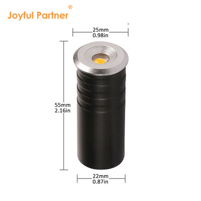 ไฟขั้นบันได Mini LED ฝาครอบสแตนเลสสตีล 1W CREE XPE LED พร้อมกล่องหลังอะลูมิเนียม