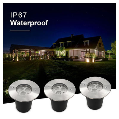 3W ด้านนอก LED แสงใต้ดิน 3000k สีขาวอบอุ่น