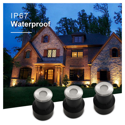 แสงกระเบื้องขนาดเล็ก 12V 24V 1W 2W LED สีเดียว DIA 38MM สําหรับสวนสแควร์