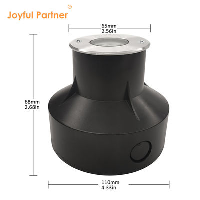 ในพื้นที่ประกอบแสง 1W 2W 3000k สีขาวอบอุ่น IP67 การสกัดความร้อนที่ดี อลูมิเนียมร่างกาย