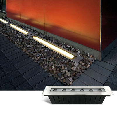 แสง LED ภายใต้ดิน 2700k - 6500k IP67 ไฟล้างผนังเส้นตรง