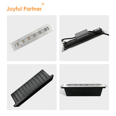 สาย LED ลงพื้นแสง 12W DMX512 สแตนเลสหน้าปกพื้น