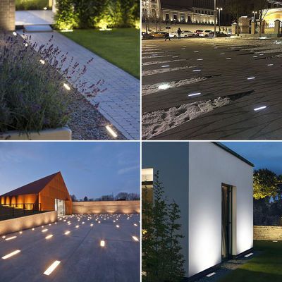 สาย LED ลงพื้นแสง 12W DMX512 สแตนเลสหน้าปกพื้น