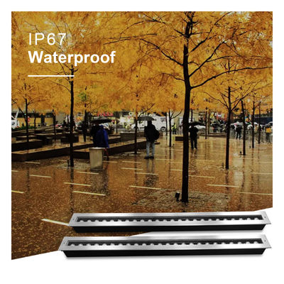 ไฟใต้ดิน LED เส้น 1000MM IK08 RA85 24*1W 24*2W สําหรับโครงการไฟฟ้าอาคาร