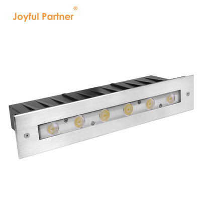 แสงแนวใต้น้ํา 316 สแตนเลส DMX 512 RGB 12W DC24V เลนส์ไม่เท่าเทียม RGB3IN1