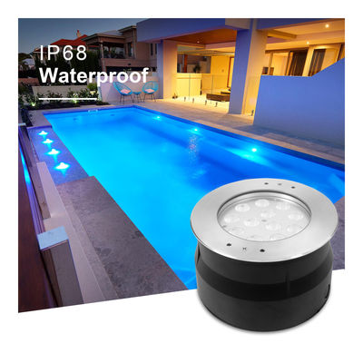 สระว่ายน้ําใต้น้ํา RGB LED ไฟ 316 เหล็กไร้ขัด 2700k - 6500k