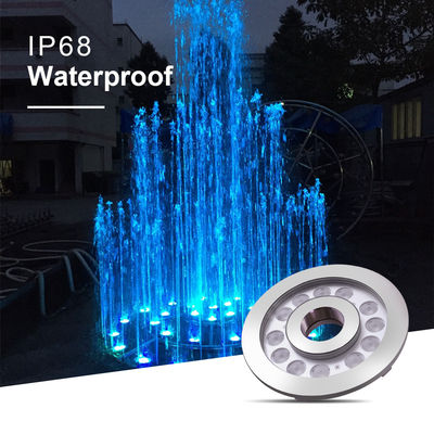 ไฟฉายแสง LED IP68 24W สแตนเลส ไฟใต้น้ํา