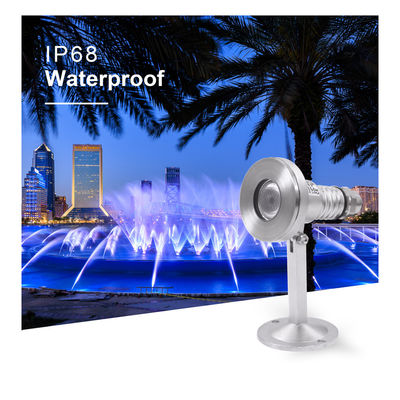 โคมไฟสระว่ายน้ํากันน้ํา IP68 Rgb Dmx SS 316 ไฟสระน้ํา LED