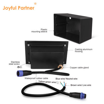 IP65 ไฟ LED ผนังบันได 2W 6W ด้านนอก ด้านใน LED ไฟบันได