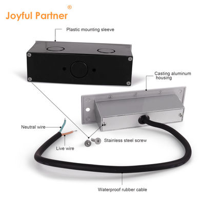 สี่เหลี่ยม 220V 5W LED Wall Pack Lights IP65 3000K การส่องแสงทางเดินภายนอก