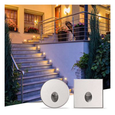 แสง LED หนังฉลาด IP65 อลูมิเนียม ร่างสี่เหลี่ยม รูปทรง DC 24v 1w 2w 3w LED ระเบียงแสงสําหรับทางเดิน
