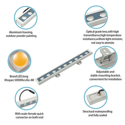 IP65 กันน้ํา LED แสงล้างผนัง ความดันสูง 110V 220V LED City Color Light