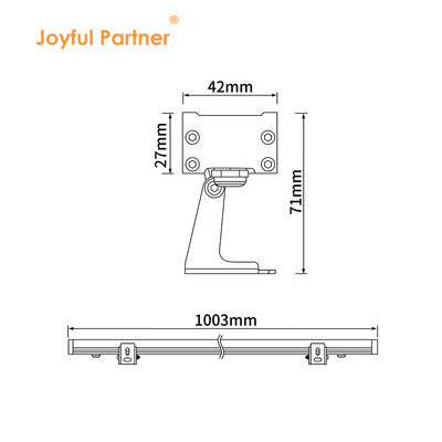 อลูมิเนียมสี 18W LED ผนัง Washer ไฟกลางแจ้ง กันน้ํา ไฟเส้น