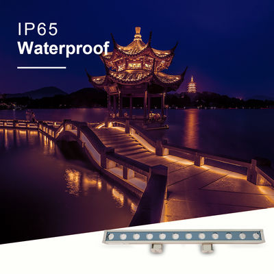 อลูมิเนียมสี 18W LED ผนัง Washer ไฟกลางแจ้ง กันน้ํา ไฟเส้น