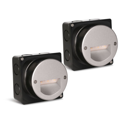 อลูมิเนียมภายนอก LED Step Light IP65 รอบ Cover ตาราง Sleeve หนังบันได