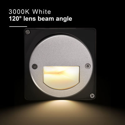 อลูมิเนียมภายนอก LED Step Light IP65 รอบ Cover ตาราง Sleeve หนังบันได