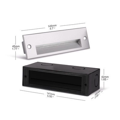 สี่เหลี่ยมฝัง LED แผ่นไฟ 220VAC 5W สีขาวอบอุ่น LED แสงทางเดิน