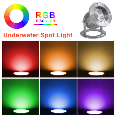 IP68 RGB หลอดไฟหลอดไฟ LED ใต้น้ํา สแตนเลส สแตนเลส LED หลอดไฟจุด
