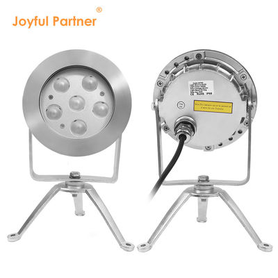 RGBW LED Underwater Spot Light 24V DC สแตนเลส 316 DMX512 เครื่องควบคุม