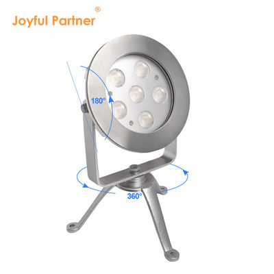 RGBW LED Underwater Spot Light 24V DC สแตนเลส 316 DMX512 เครื่องควบคุม