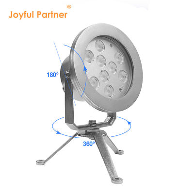 สีสัน RGBW น้ําพุ LED ไฟ DMX การควบคุม สแตนเลส แสงใต้น้ํา