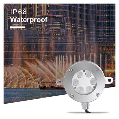 IP68 พลังงานสูง ไฟหล่อ LED กันน้ํา สแตนเลส หนุนร่างกาย DMX512