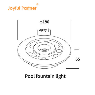 IP68 ไฟหล่อ LED ไฟหล่อ 36W สแตนเลส 3 ใน 1 RGB ไฟใต้น้ํา