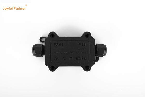 สีดํา IP68 เครื่องเชื่อมเร็ว 24A 450VAC ช่องแยกกันน้ํา 2 ปิน