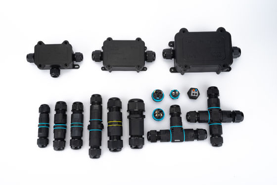 รวดเร็วติดตั้ง IP68 กันน้ํา พลาสติก 2/3 ปิน หญิงวงกลม Connector เครื่องแปลงไฟฟ้า