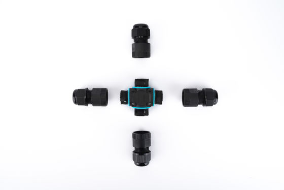 ขั้วต่อสายไฟ IP68 กลางแจ้ง กันน้ำ 4 ทาง ติดตั้งง่าย