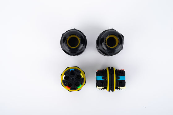 ขั้วต่อสายเคเบิล 32A 250VAC IP68 กันน้ำ 2 ทาง ขั้วต่อ 6-12 มม. DIA