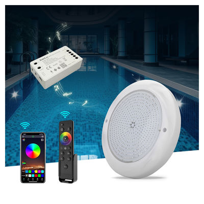 ไฟสระว่ายน้ํา Led ไฟสระว่ายน้ําใต้น้ํา RGB 230mm 18W ด้านผิวติด IP68 DC12V 3000K