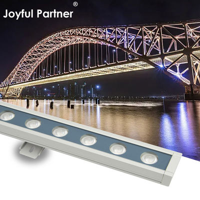 กลางแจ้ง IP67 Dia Cast อลูมิเนียม เปลือกการควบคุมเส้นตรง LED Wall Washer ไฟสําหรับโรงแรมพาณิชย์