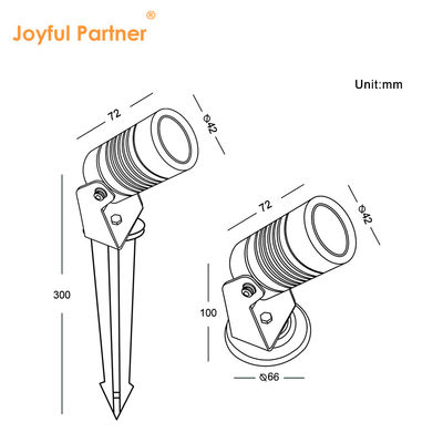 โมเดิร์น Outdoor 6W COB LED แสงสป๊อตสวนพื้นดิน DC12V / DC24V แสงสไพค์ภูมิทัศน์
