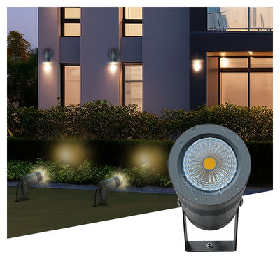 IP65 กลางแจ้ง 6W COB การส่องแสงพื้นที่ ปรับมุมขึ้นลง แสงจุด สวน Led Spike Light