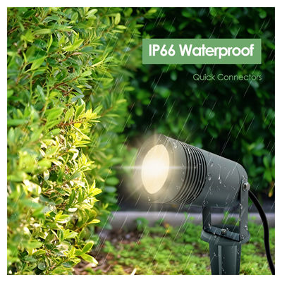 IP65 LED แสงภูมิทัศน์ 10W 2700k 3000k แสงสถาปัตยกรรม แสงสวน Fecade Lighting With Base Or Spike