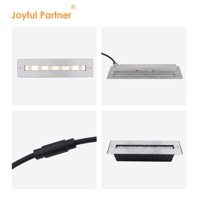 สี่เหลี่ยมใหม่แสงสว่างไม่เท่าเทียมแสง IP68 SS316L แสงใต้น้ํา LED แสงดําน้ํา